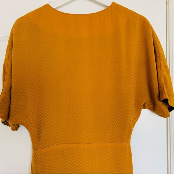 NWOT House of Harlow 1960 x REVOLVE Romina Midi Wrap Dress | S | Golden Mustard - Picture 10 of 12
